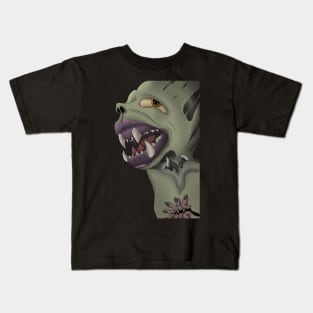 Zombie with fangs Kids T-Shirt